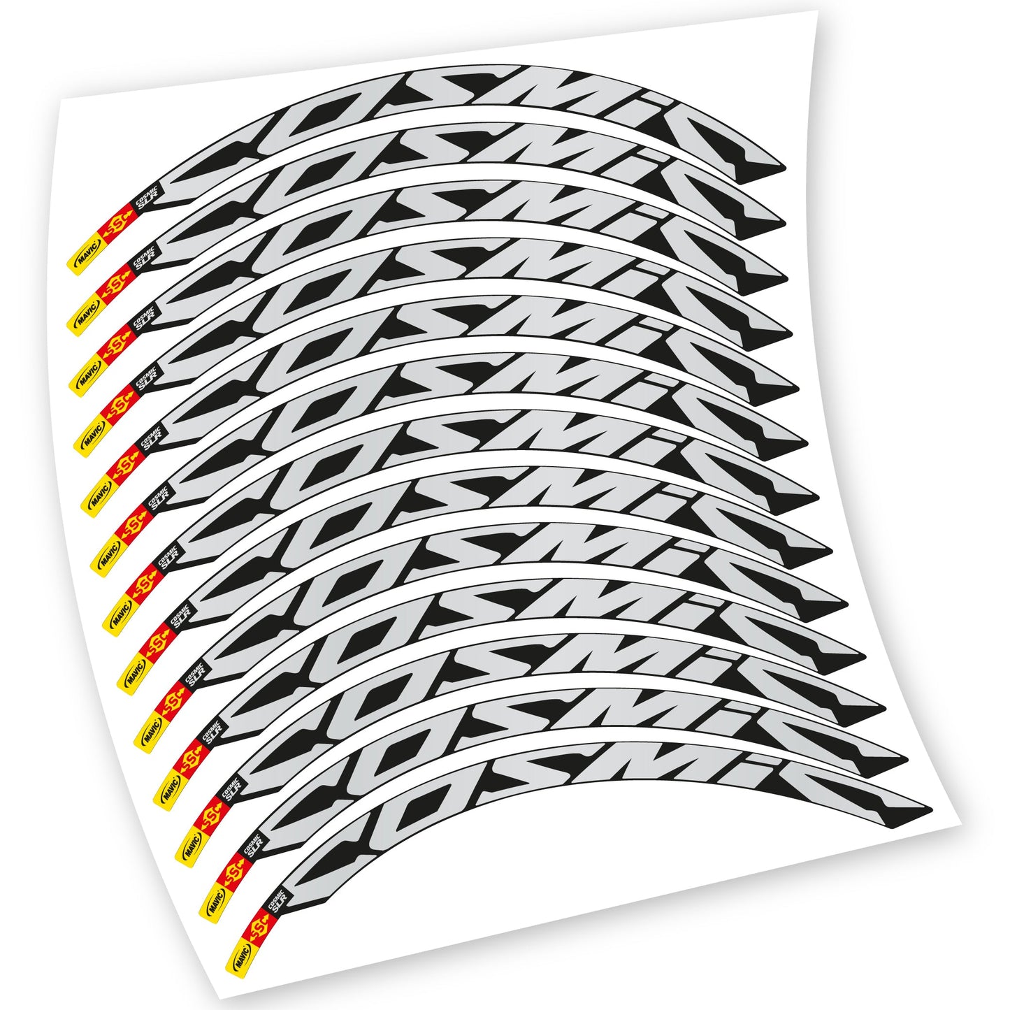Autocollant Roues Route, Mavic Cosmic Carbone SLR, Vélo Vinyle