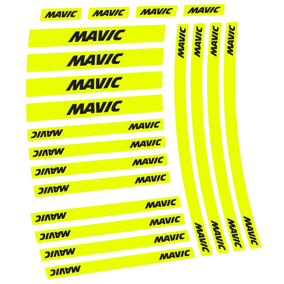 Autocollant Mavic, Roues Route 50mm et Moyeux, Autocollant Vélo vinyle