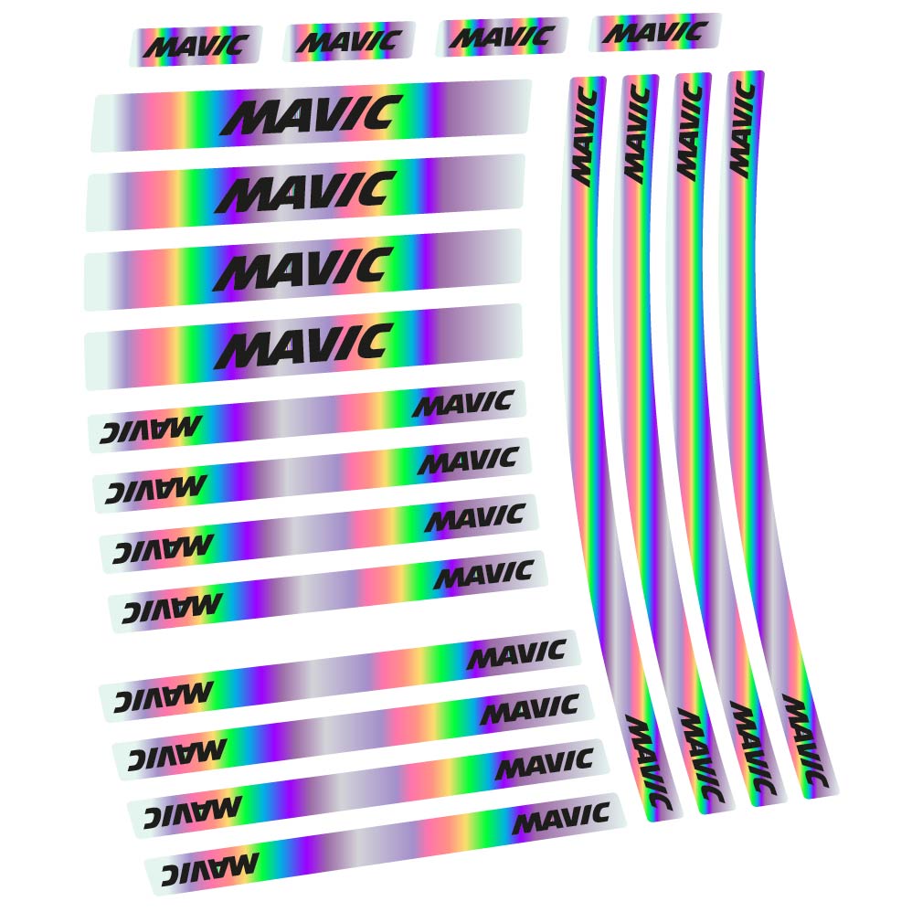 Autocollant Mavic, Roues Route 50mm et Moyeux, Autocollant Vélo vinyle