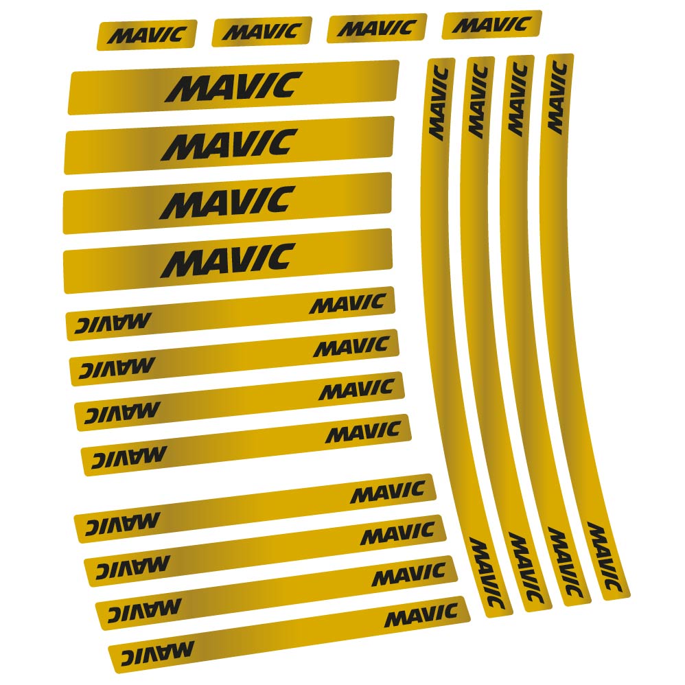 Autocollant Mavic, Roues Route 50mm et Moyeux, Autocollant Vélo vinyle