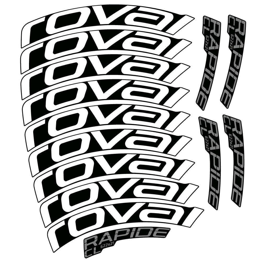 Autocollant Roval Rapide CL, Roues Route 50mm, Autocollant Vélo vinyle