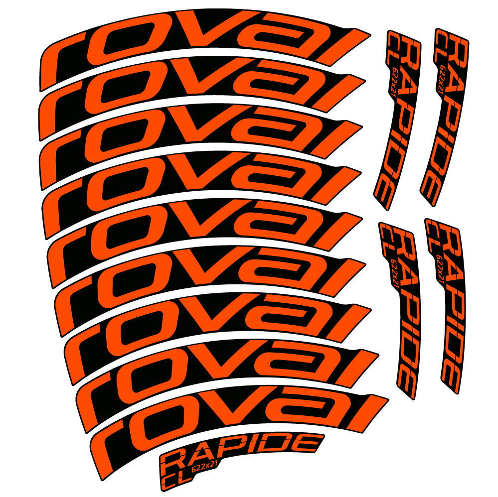 Autocollant Roval Rapide CL, Roues Route 50mm, Autocollant Vélo vinyle