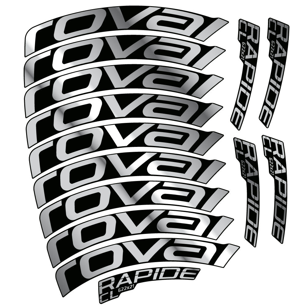 Autocollant Roval Rapide CL, Roues Route 50mm, Autocollant Vélo vinyle