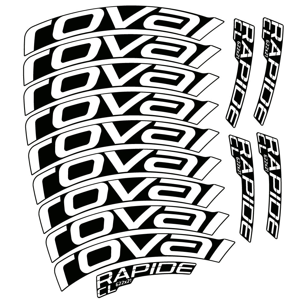 Autocollant Roval Rapide CL, Roues Route 50mm, Autocollant Vélo vinyle