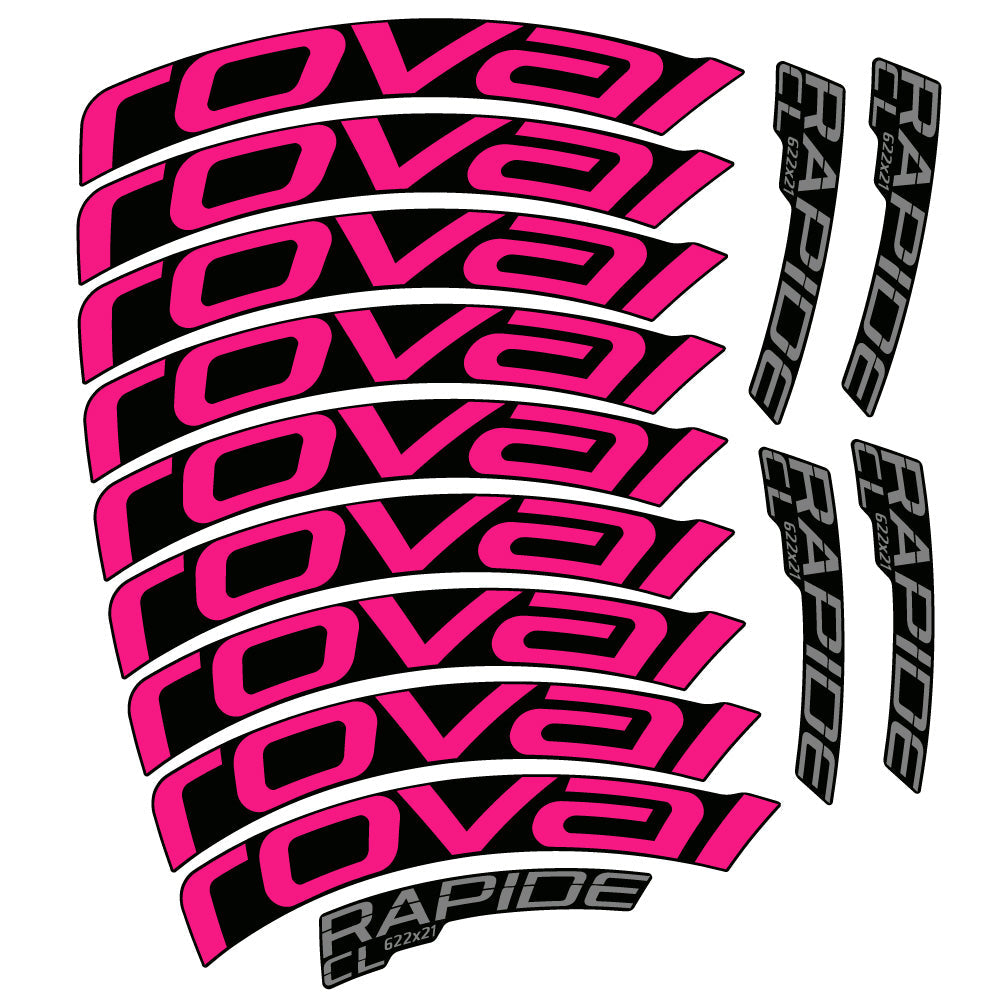 Autocollant Roval Rapide CL, Roues Route 50mm, Autocollant Vélo vinyle