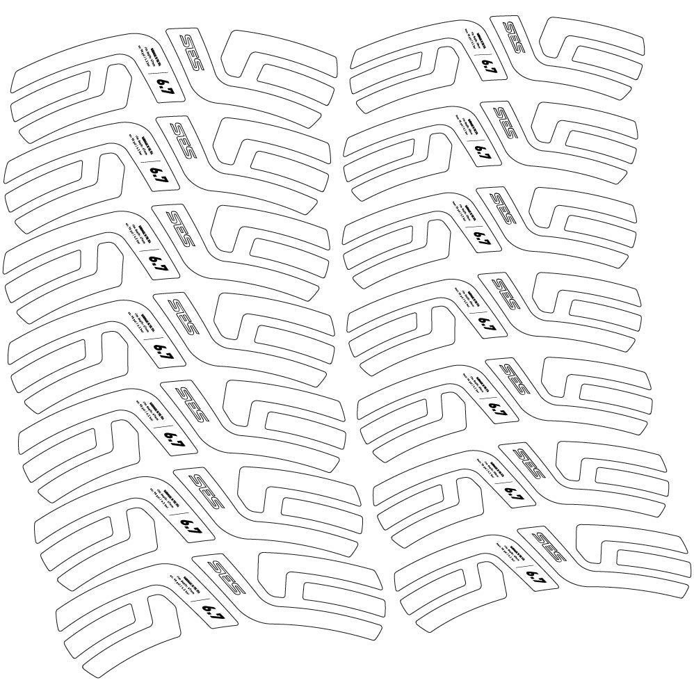 Autocollant Enve Ses 6.7, Profil Roues Route 60 &amp; 67mm, Autocollant Vinyle