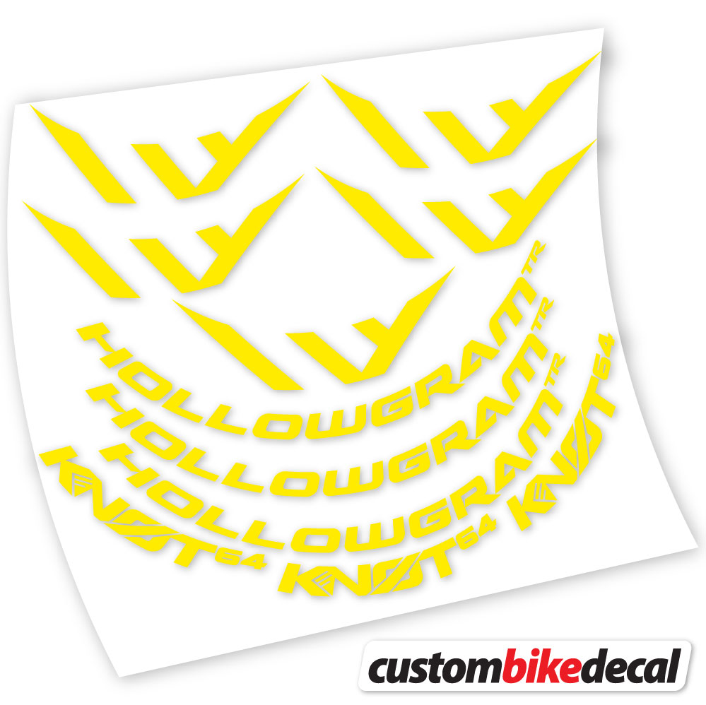 Autocollant Hollowgram Knot 64, Roues Route 64mm, autocollant vinyle