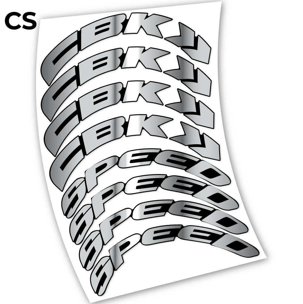 Autocollant, CBK Speed ​​​​80, Roues Route 80mm, Autocollant Vélo vinyle