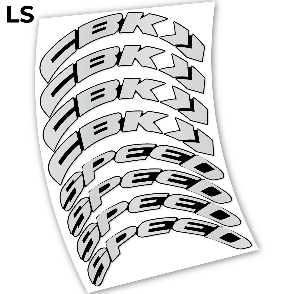 Autocollant, CBK Speed ​​​​80, Roues Route 80mm, Autocollant Vélo vinyle
