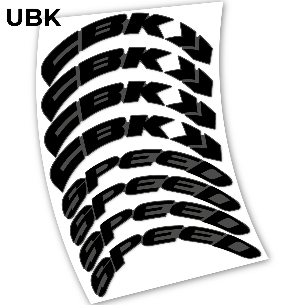 Autocollant, CBK Speed ​​​​80, Roues Route 80mm, Autocollant Vélo vinyle