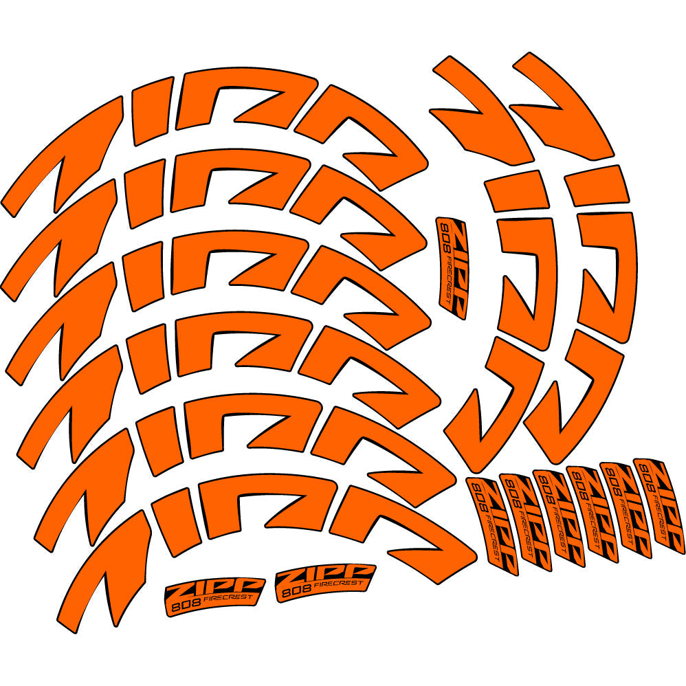 Autocollant Zipp 808 FC, Roues Route profil 88, Autocollant Vinyle