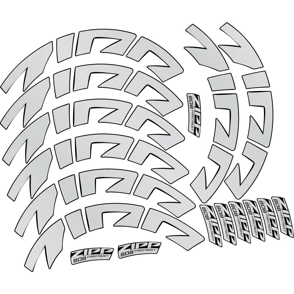 Autocollant Zipp 808 FC, Roues Route profil 88, Autocollant Vinyle