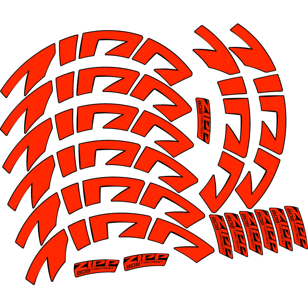 Autocollant Zipp 808 FC, Roues Route profil 88, Autocollant Vinyle