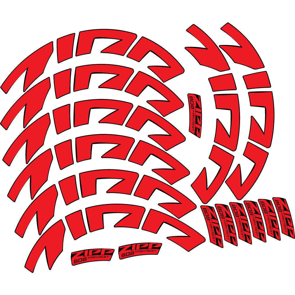 Autocollant Zipp 808 FC, Roues Route profil 88, Autocollant Vinyle