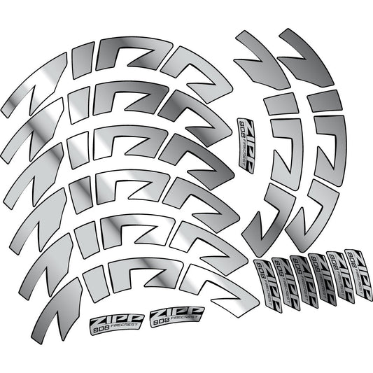Autocollant Zipp 808 FC, Roues Route profil 88, Autocollant Vinyle