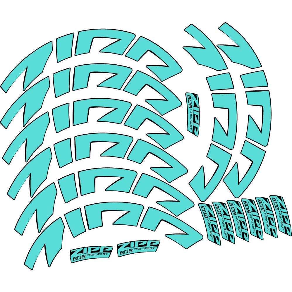 Autocollant Zipp 808 FC, Roues Route profil 88, Autocollant Vinyle