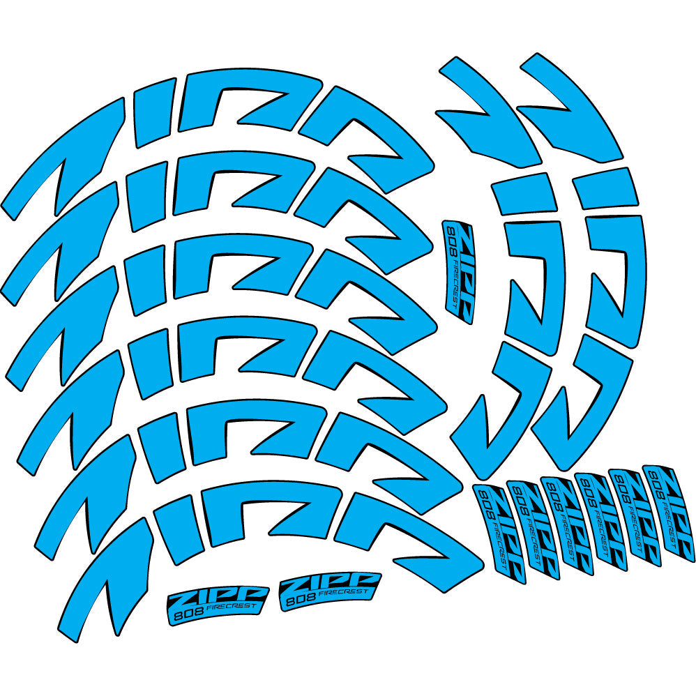 Autocollant Zipp 808 FC, Roues Route profil 88, Autocollant Vinyle