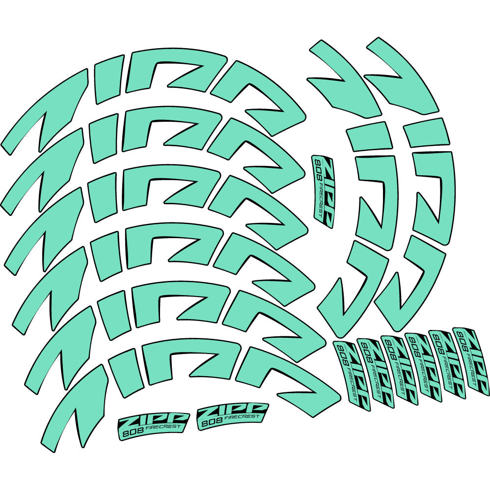 Autocollant Zipp 808 FC, Roues Route profil 88, Autocollant Vinyle
