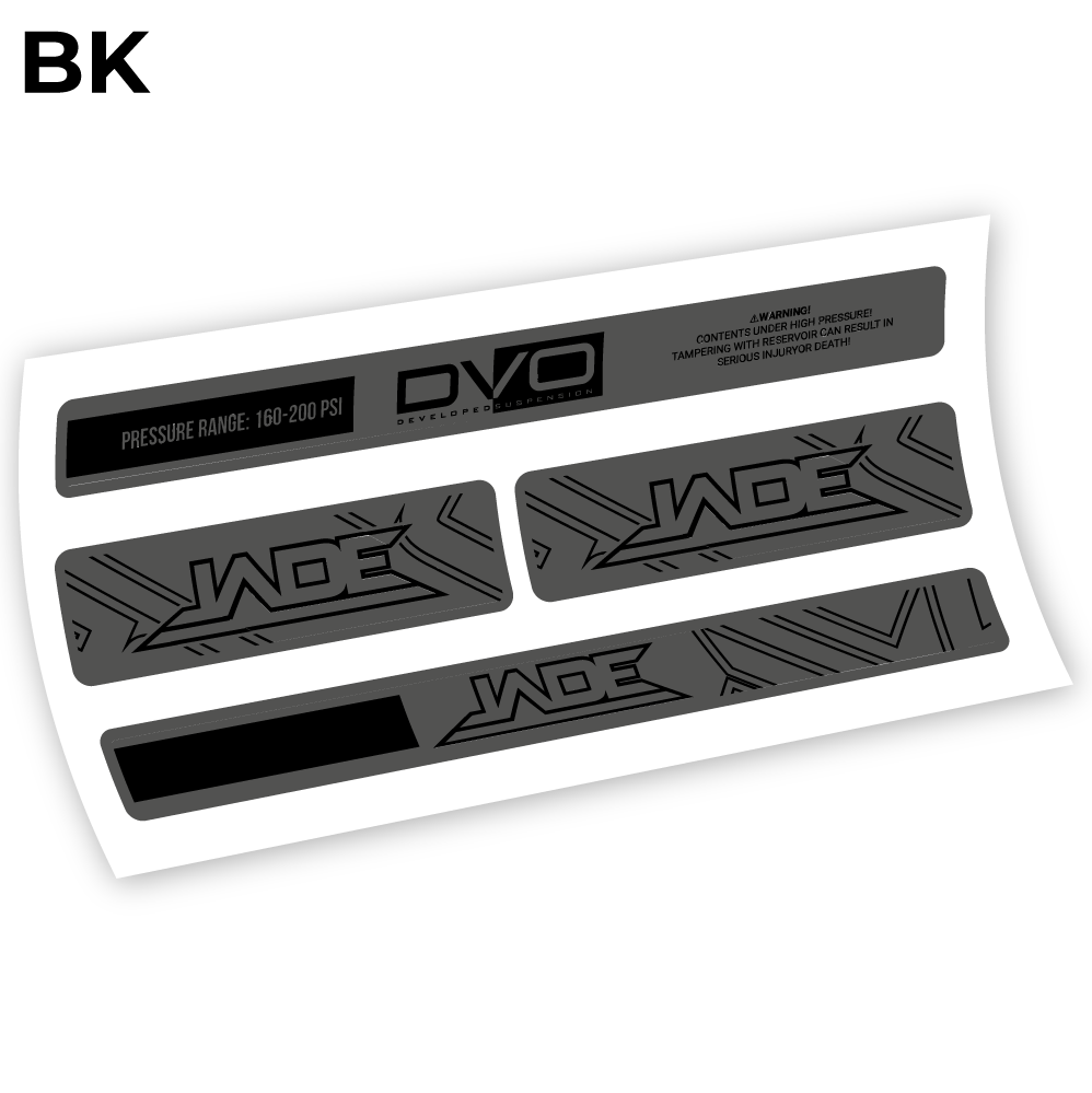 DVO Jade Coil 2019, autocollant Amortisseur Vinyle