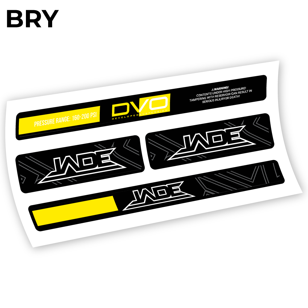 DVO Jade Coil 2019, autocollant Amortisseur Vinyle