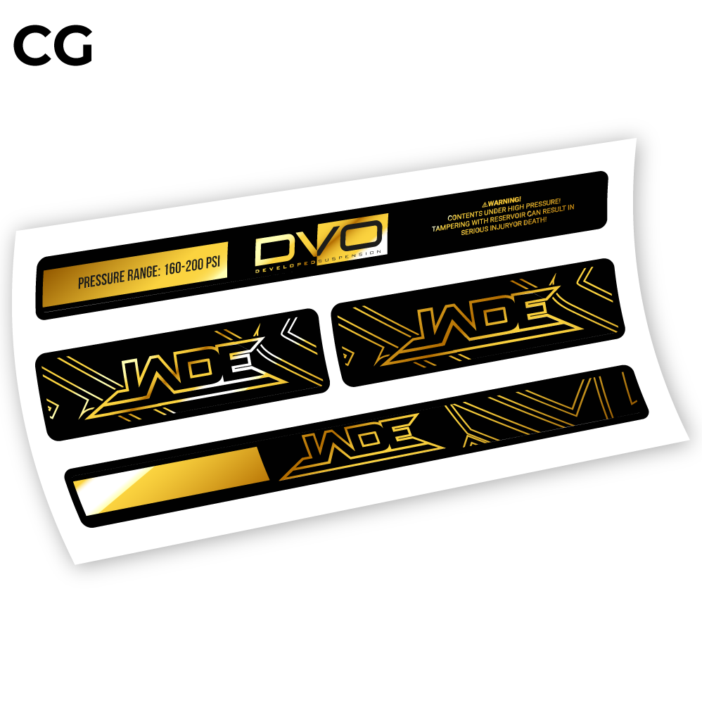 DVO Jade Coil 2019, autocollant Amortisseur Vinyle