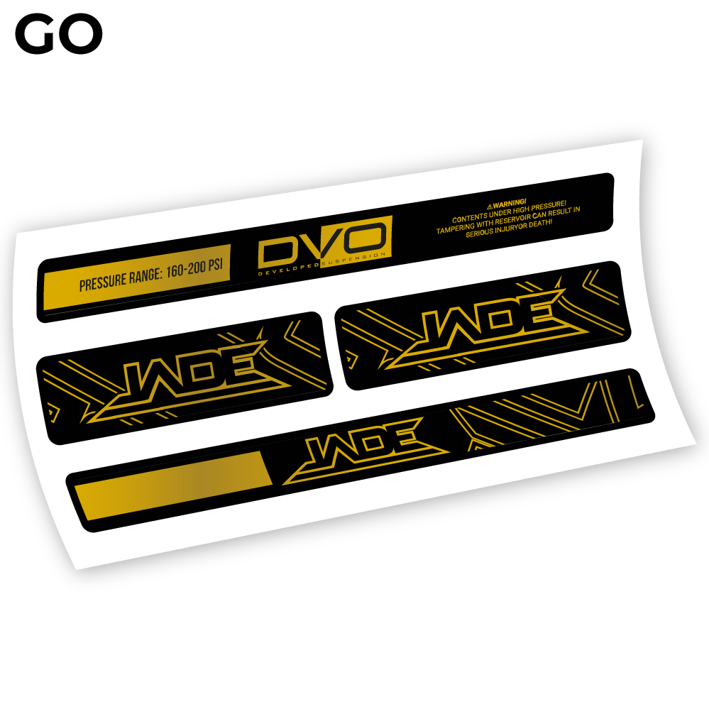 DVO Jade Coil 2019, autocollant Amortisseur Vinyle