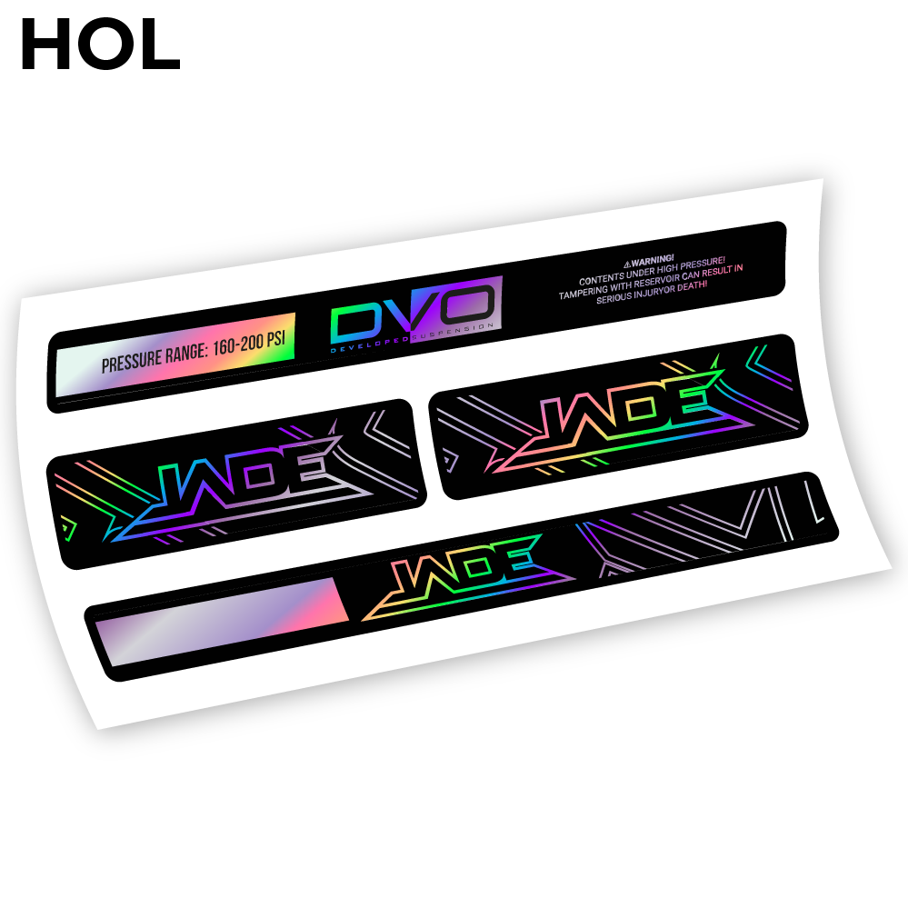 DVO Jade Coil 2019, autocollant Amortisseur Vinyle