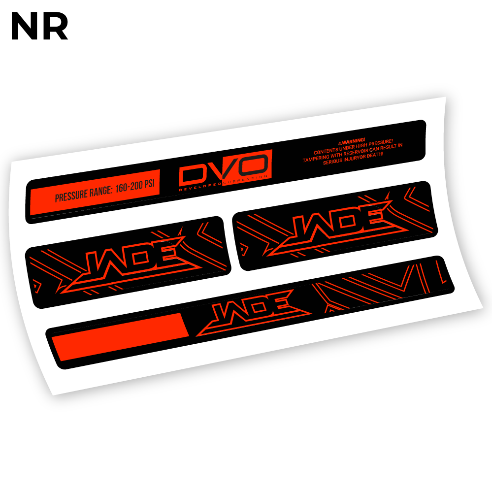 DVO Jade Coil 2019, autocollant Amortisseur Vinyle