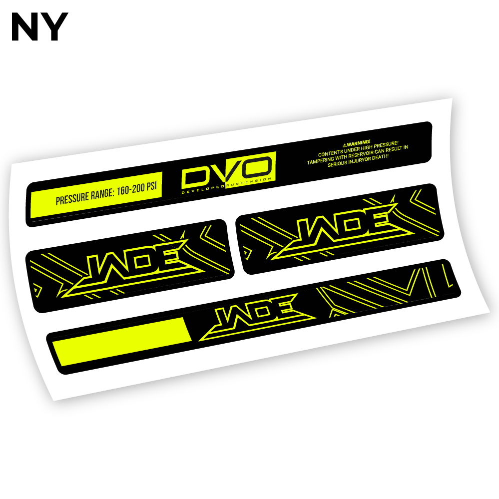 DVO Jade Coil 2019, autocollant Amortisseur Vinyle