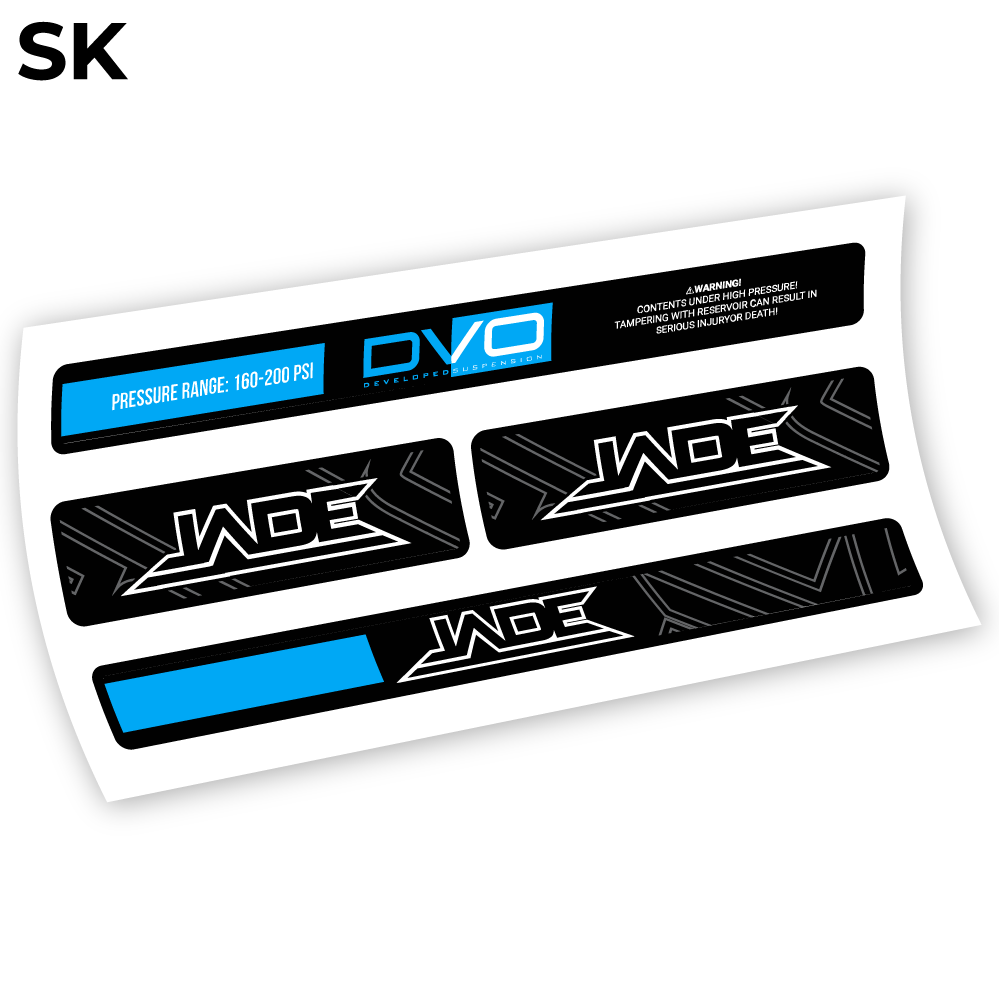 DVO Jade Coil 2019, autocollant Amortisseur Vinyle