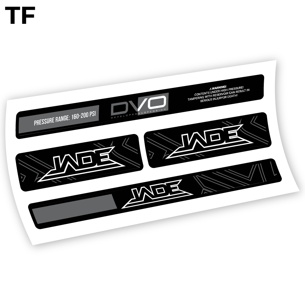 DVO Jade Coil 2019, autocollant Amortisseur Vinyle