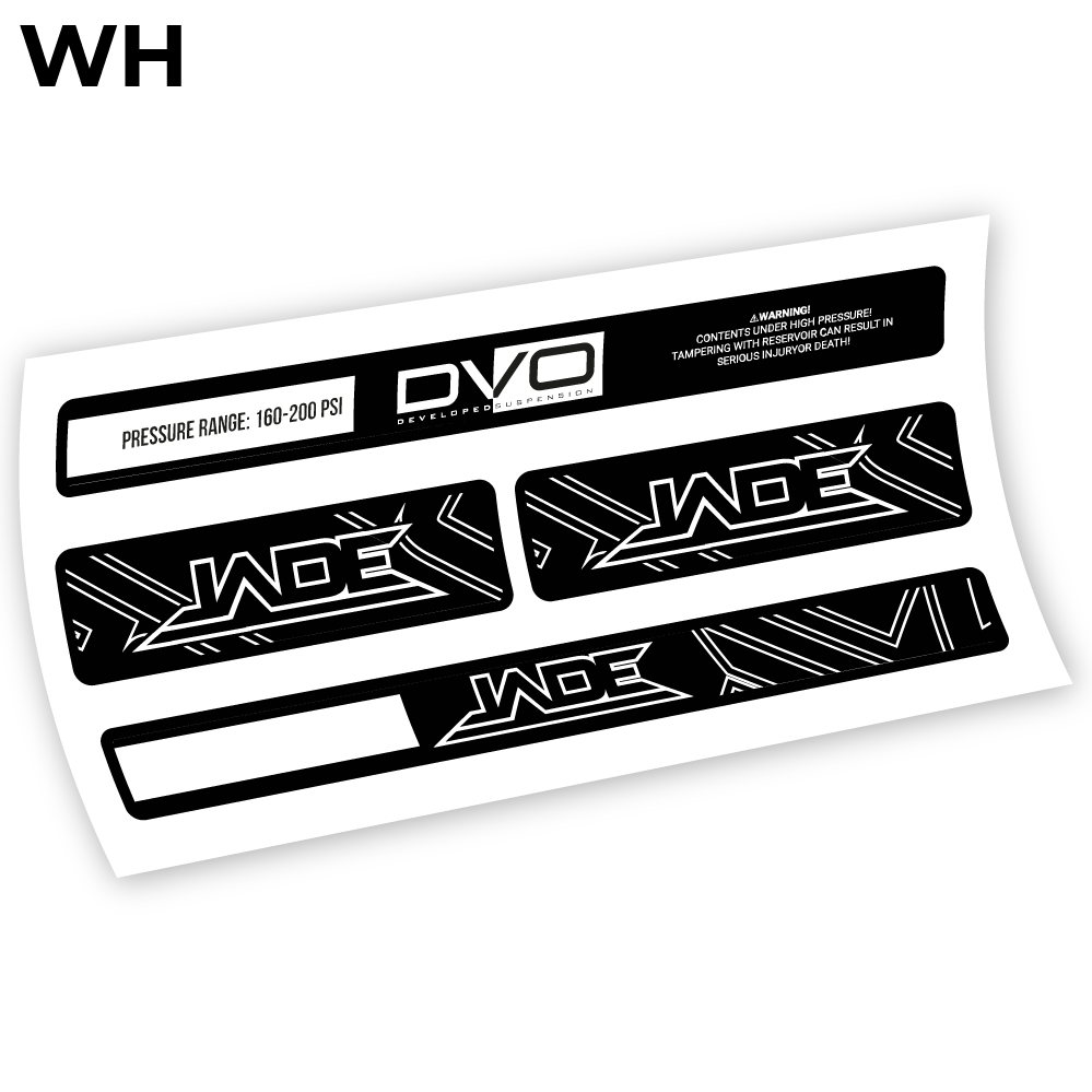 DVO Jade Coil 2019, autocollant Amortisseur Vinyle