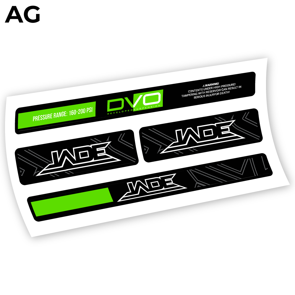 DVO Jade Coil 2019, autocollant Amortisseur Vinyle