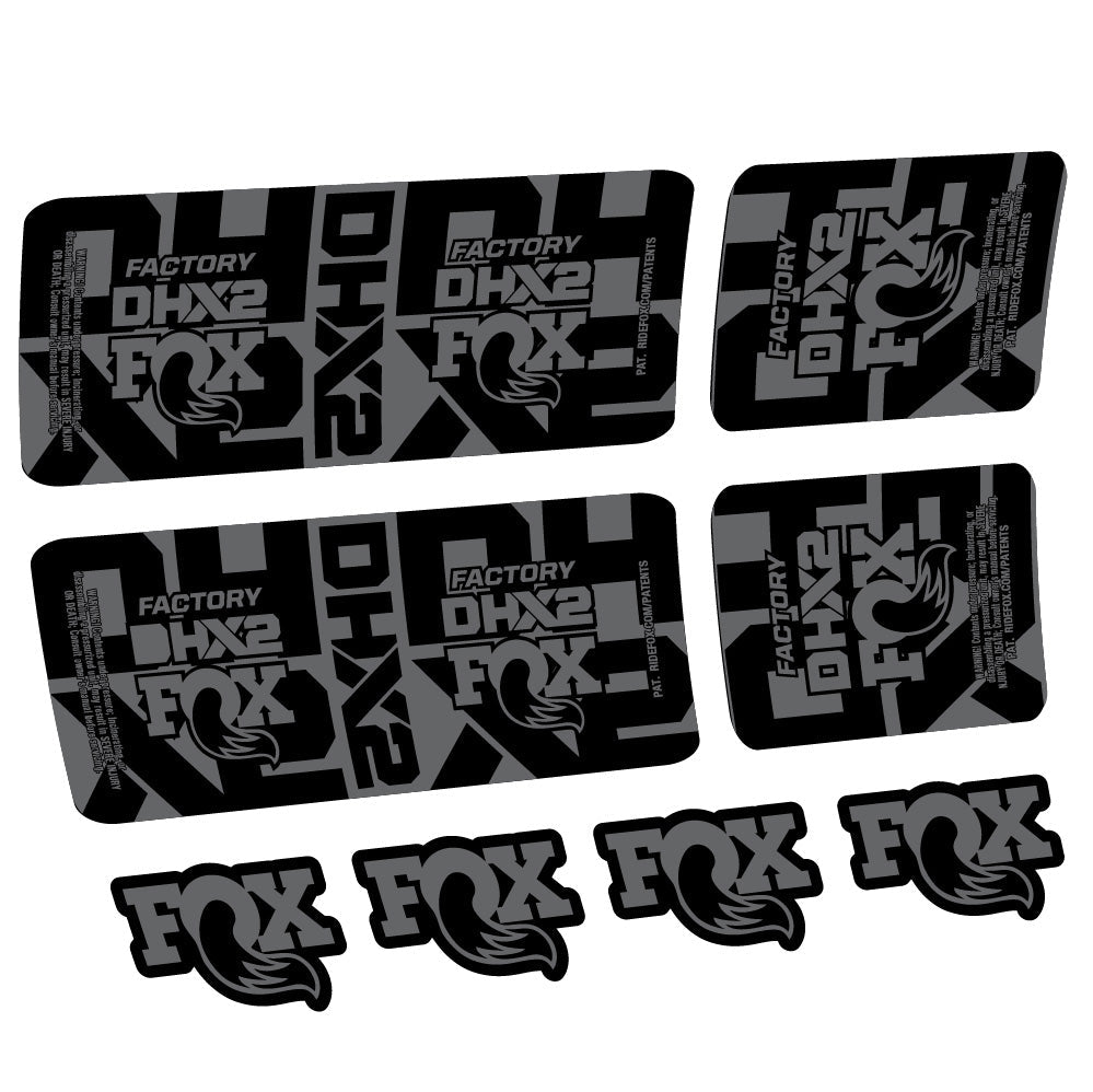 Autocollant Fox DHX2 Factory, Amortisseur, Autocollant vélo vinyle