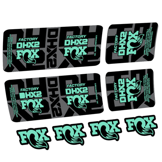 Autocollant Fox DHX2 Factory, Amortisseur, Autocollant vélo vinyle