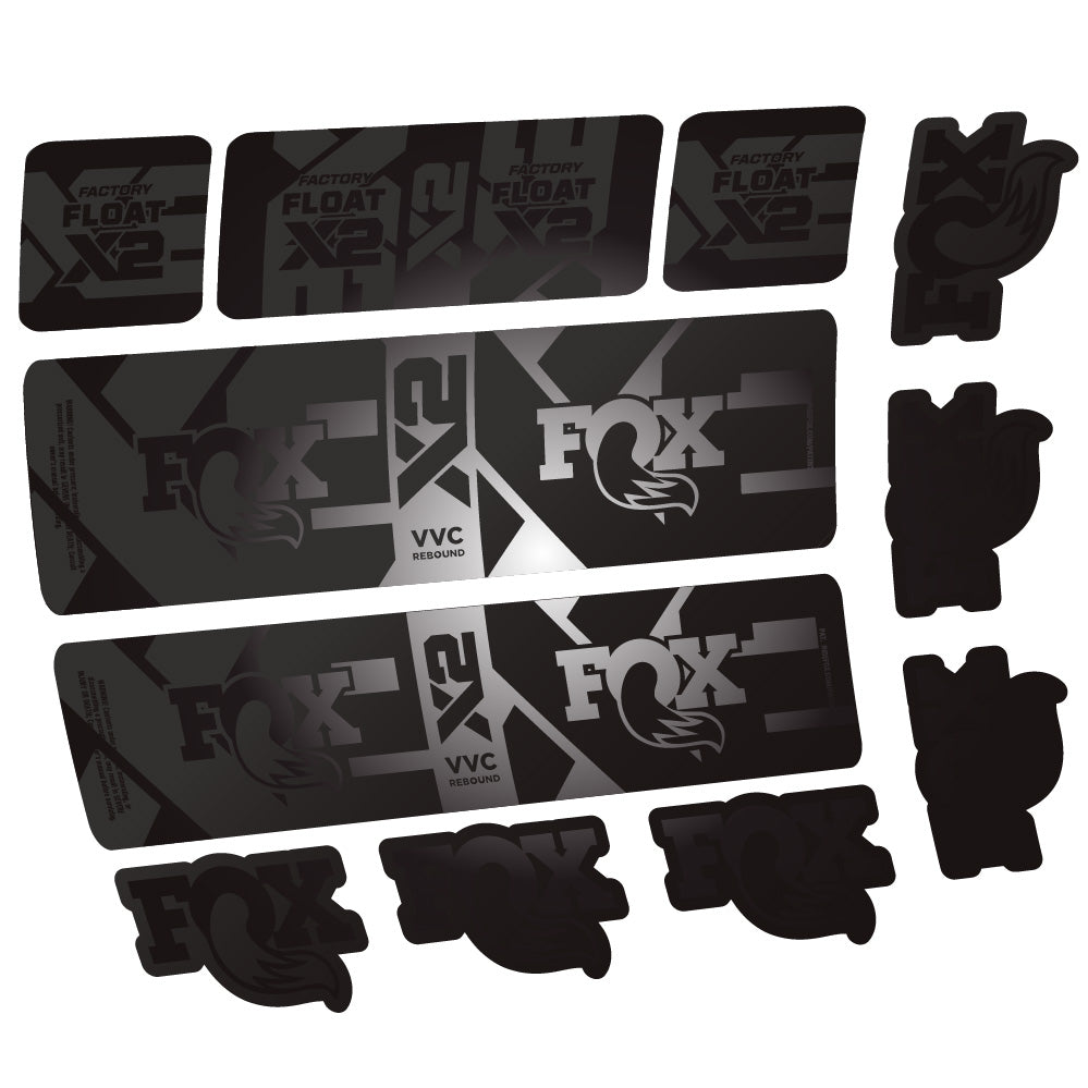 Autocollant Fox Float X2 Factory, Amortisseur, Autocollant vélo vinyle