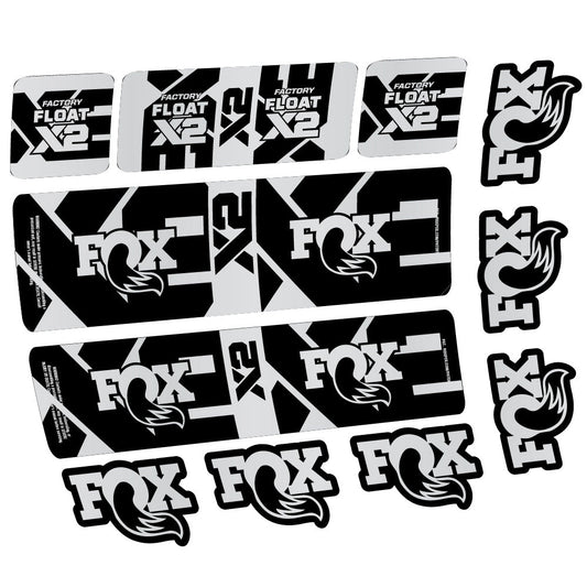 Autocollant Fox Float X2 Factory, Amortisseur, Autocollant vélo vinyle