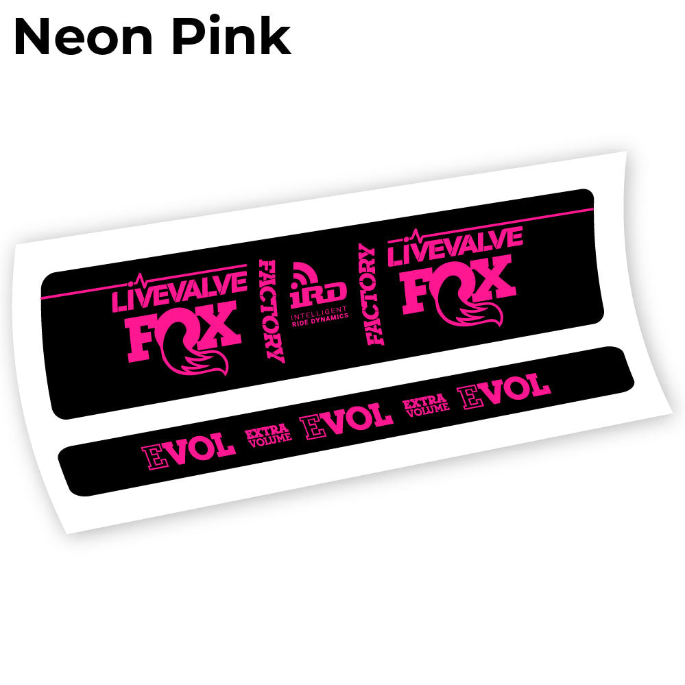 Autocollant Fox Factory LiveValve IRD Amortisseur vinyle autocollant