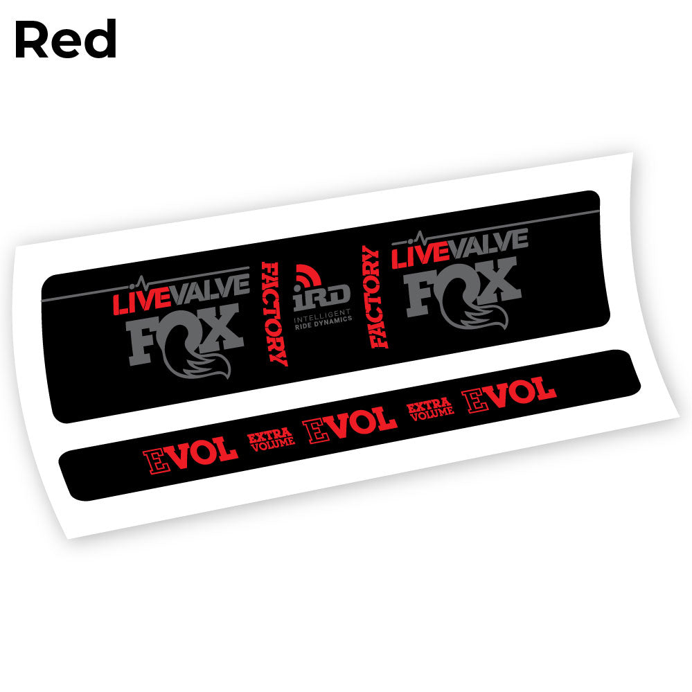 Autocollant Fox Factory LiveValve IRD Amortisseur vinyle autocollant