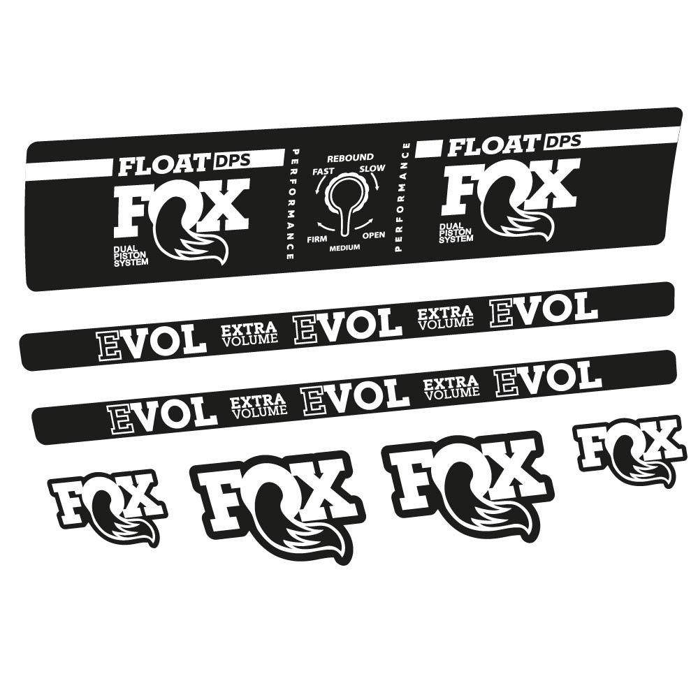 Autocollant Fox Float DPS Performance, Amortisseur, Vélo vinyle sticker