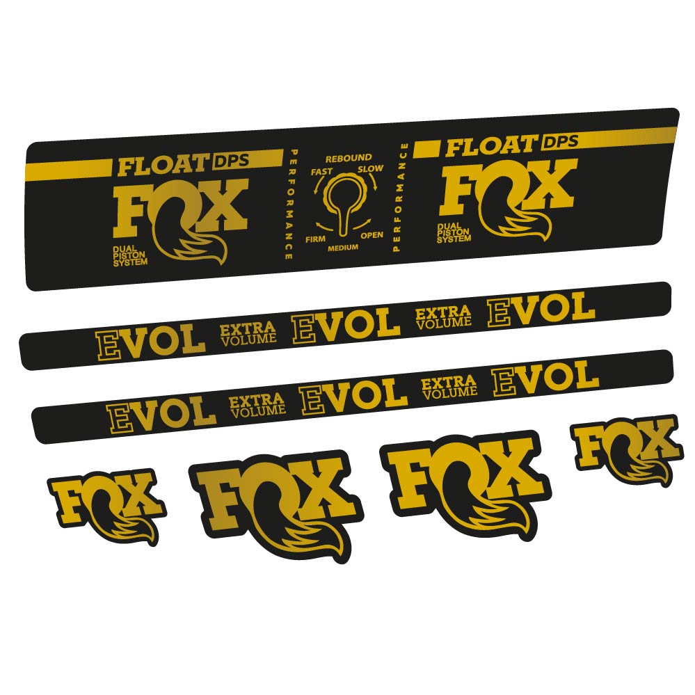 Autocollant Fox Float DPS Performance, Amortisseur, Vélo vinyle sticker