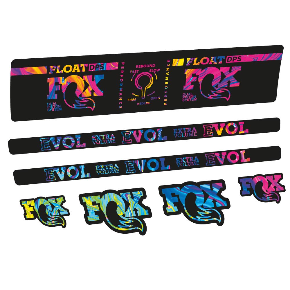 Autocollant Fox Float DPS Performance, Amortisseur, Vélo vinyle sticker