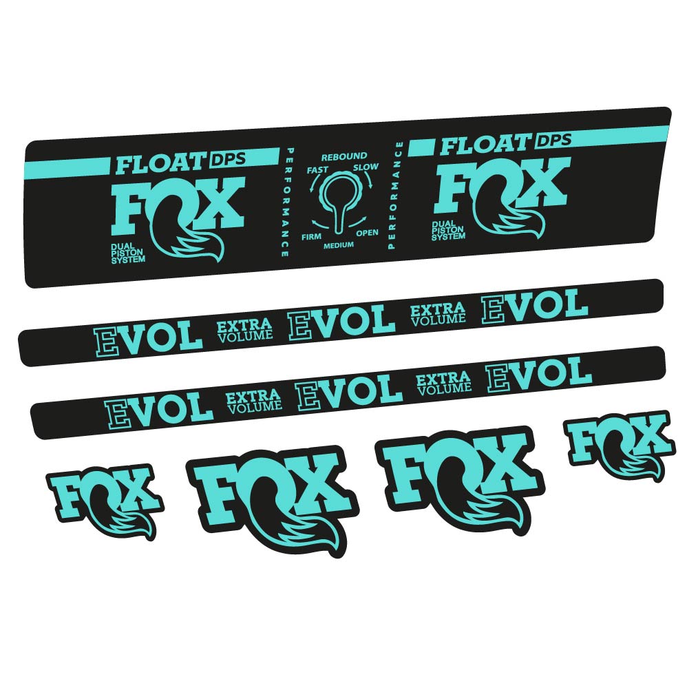 Autocollant Fox Float DPS Performance, Amortisseur, Vélo vinyle sticker