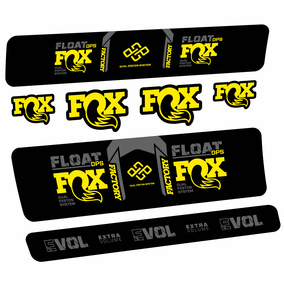 Autocollant Fox Float Factory DPS, Shock Absorber, Autocollant Vélo vinyle