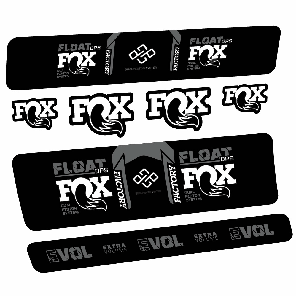 Autocollant Fox Float Factory DPS, Shock Absorber, Autocollant Vélo vinyle