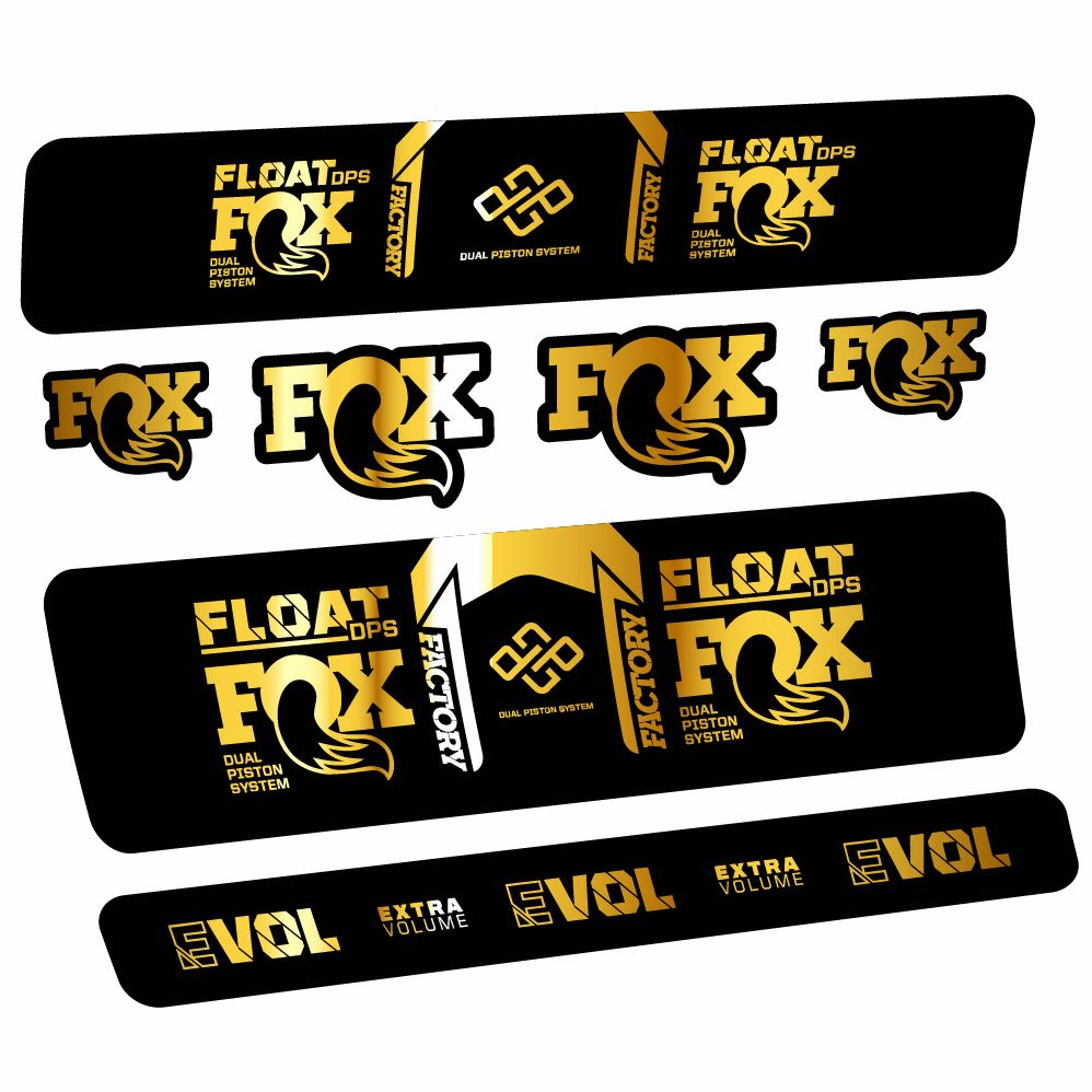 Autocollant Fox Float Factory DPS, Shock Absorber, Autocollant Vélo vinyle