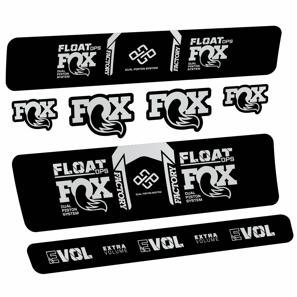 Autocollant Fox Float Factory DPS, Shock Absorber, Autocollant Vélo vinyle