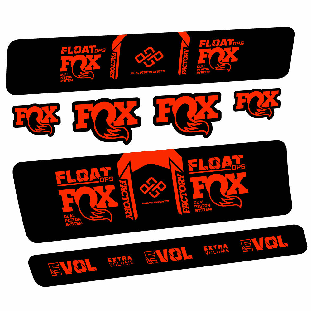 Autocollant Fox Float Factory DPS, Shock Absorber, Autocollant Vélo vinyle