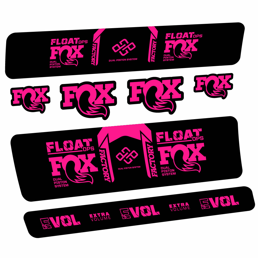 Autocollant Fox Float Factory DPS, Shock Absorber, Autocollant Vélo vinyle