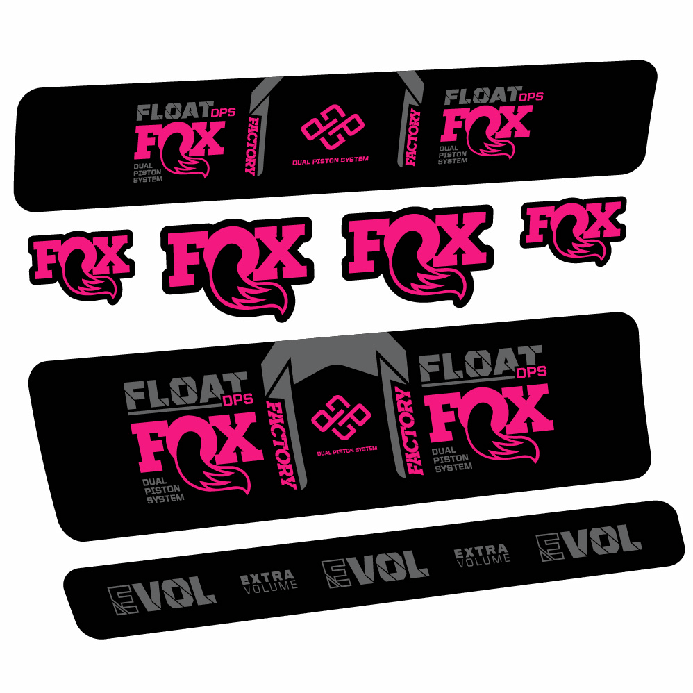 Autocollant Fox Float Factory DPS, Shock Absorber, Autocollant Vélo vinyle